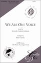 We Are One Voice SATB choral sheet music cover
